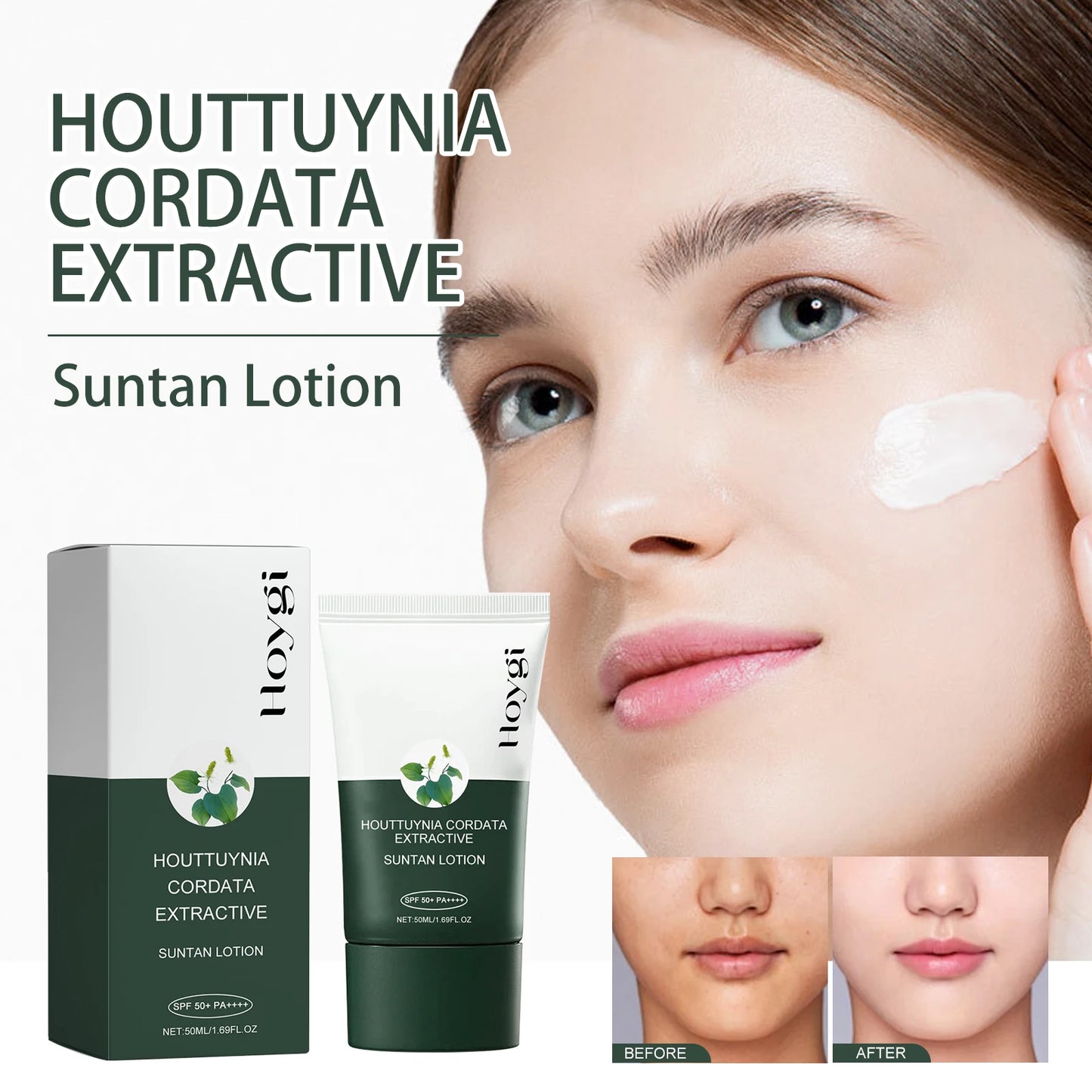 Refreshing & Breathable Houttuynia Cordata All Day Sunscreen