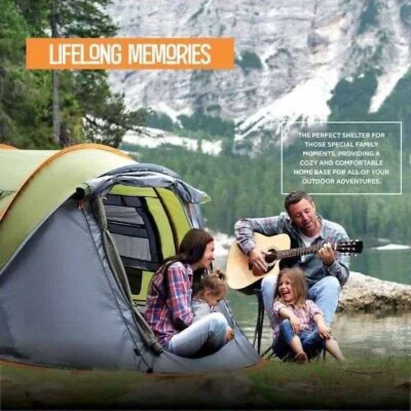 Camping Tent - 4-Person Easy Pop Up Tent