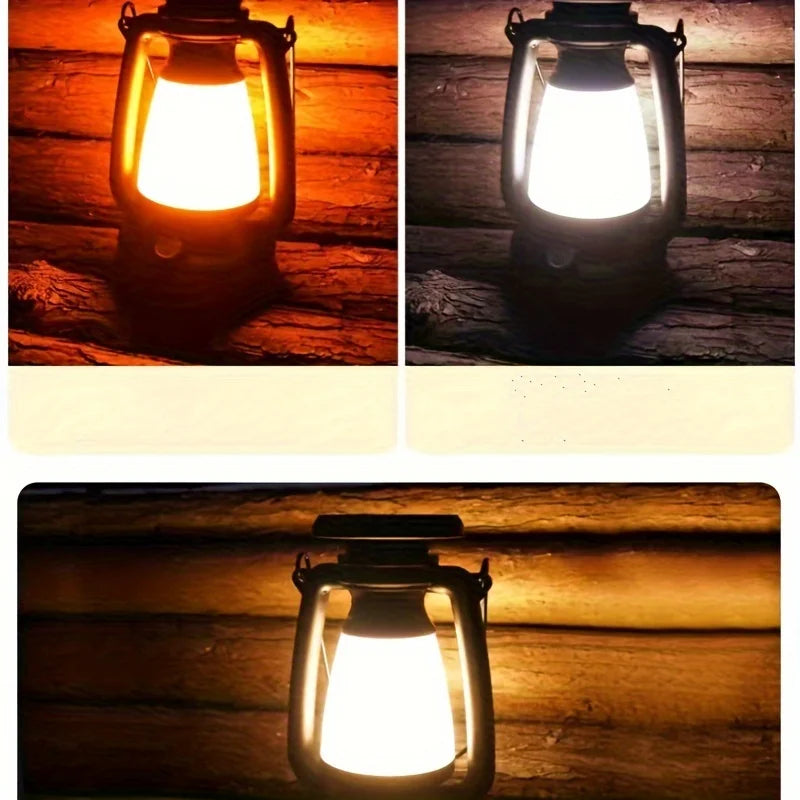 Solar Rechargeable Outdoor Tent Lantern