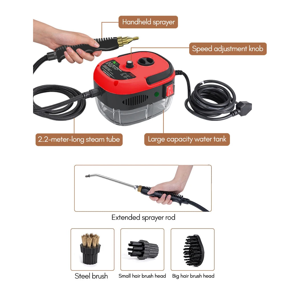 2500W Portable Handheld Steam Cleaner