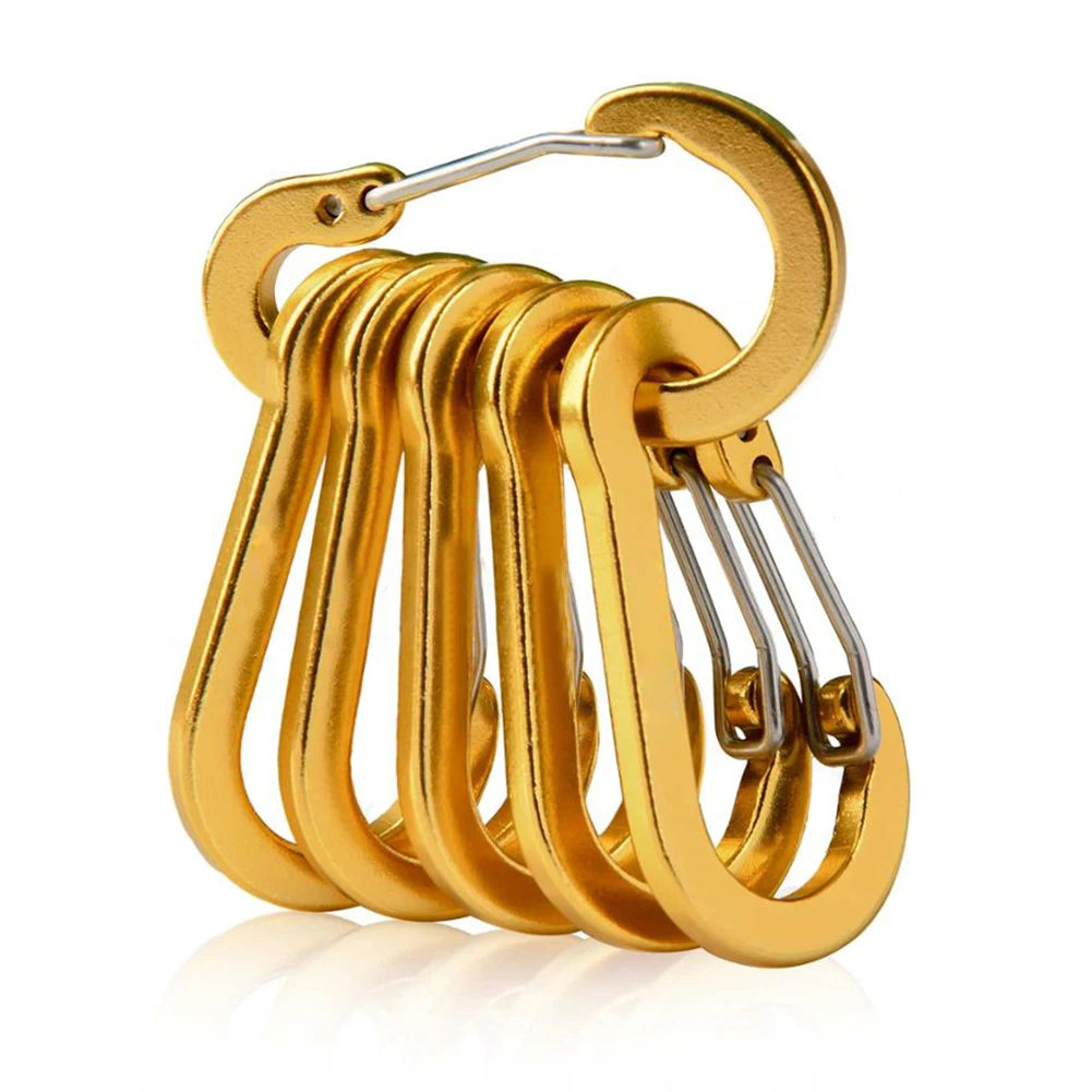 6Pcs Multifunctional Mini Carabiner Buckle