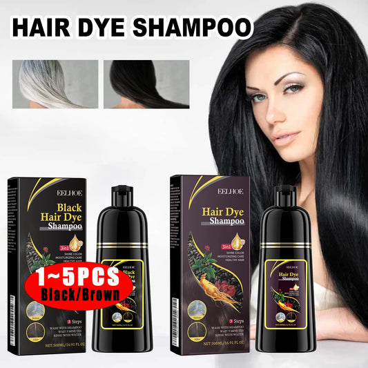 3-in-1 Hair Shampoo Natural Herbal Hair Dye