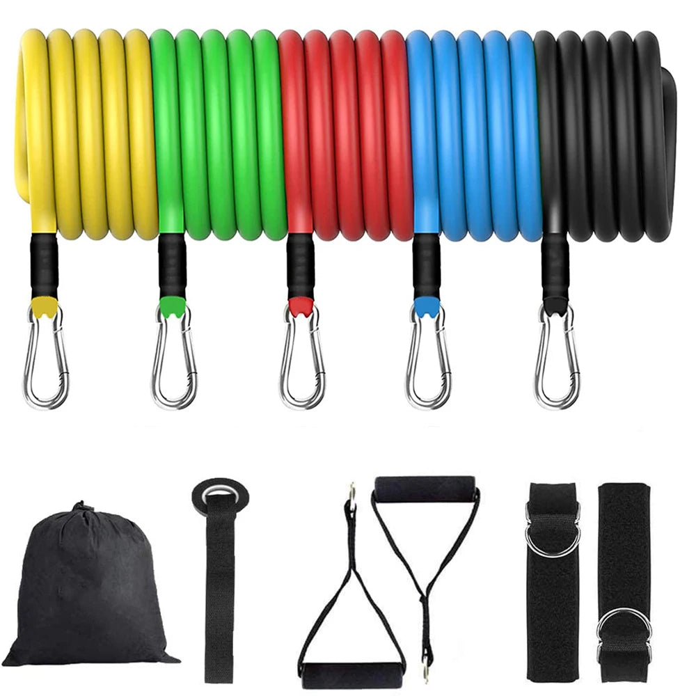 Latex resistance bands 11PCs