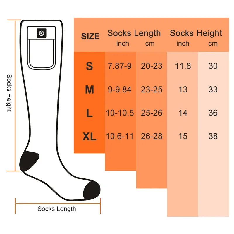 Rechargeable Heated Socks