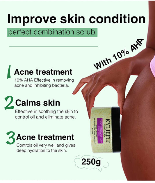 Organic Scrub Set-Reduce Spots, Moisturizing