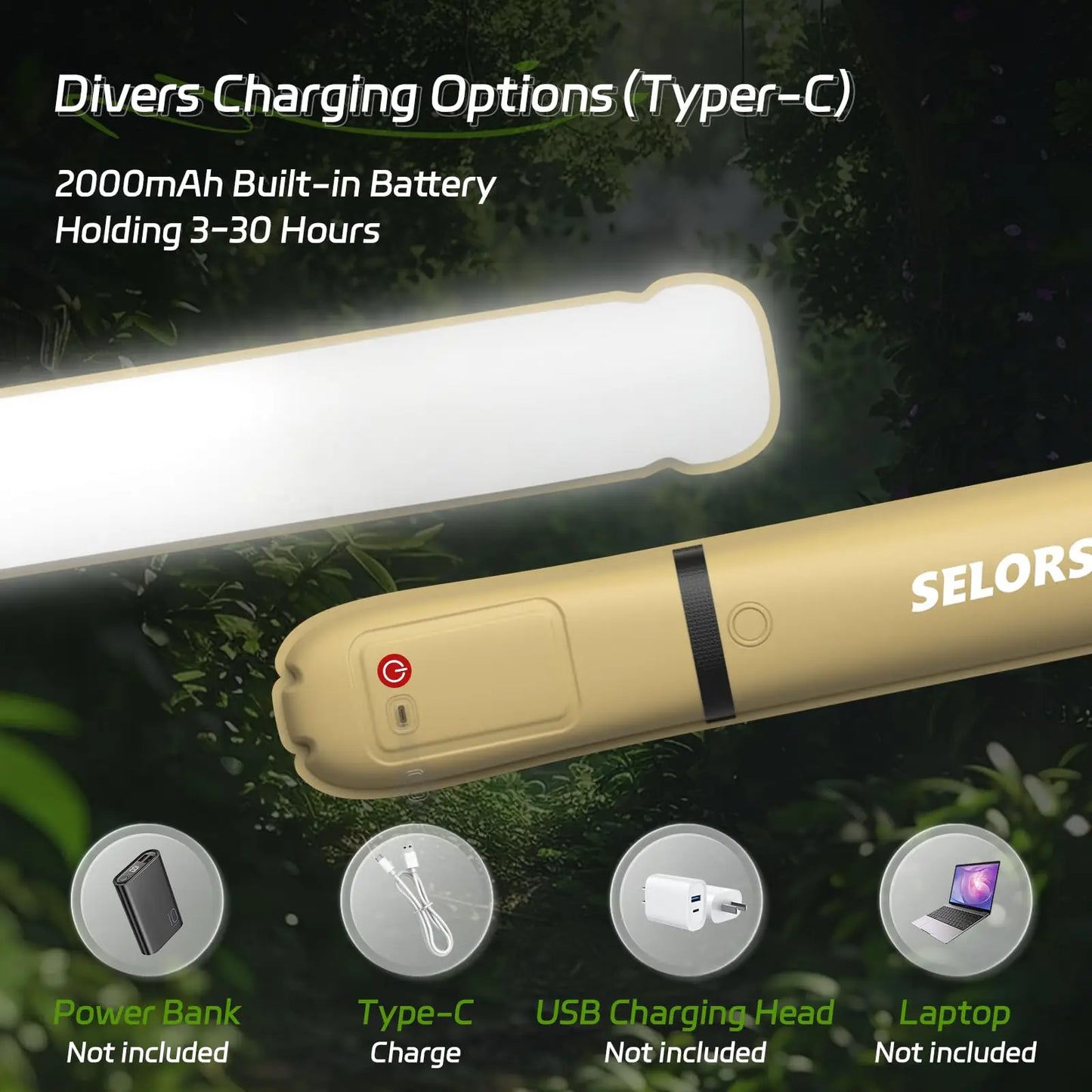 Rechargeable Portable Camping Tent Lamp