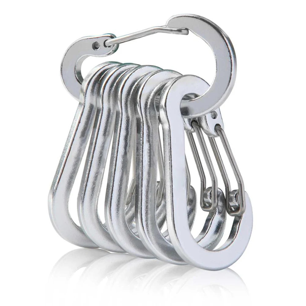 6Pcs Multifunctional Mini Carabiner Buckle