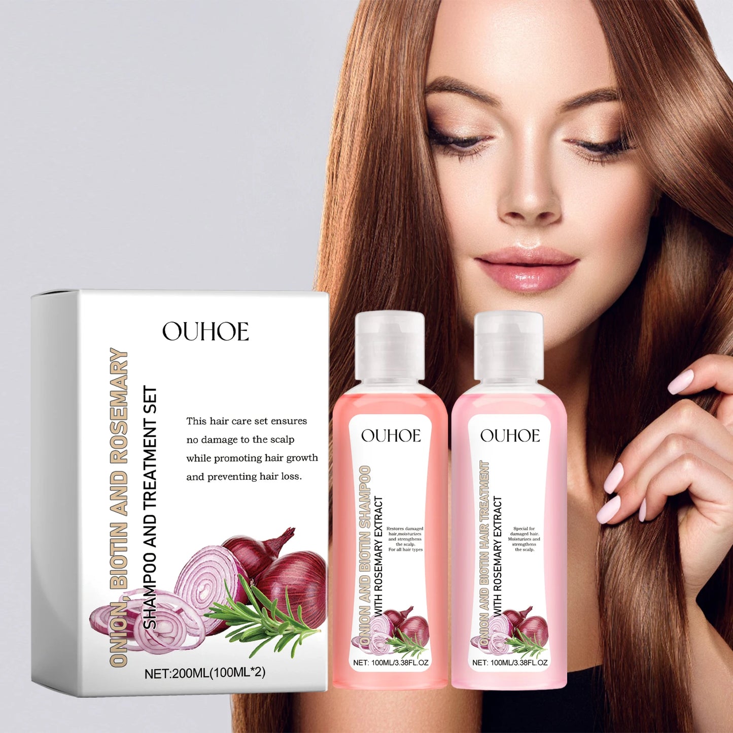 Biotin Rosemary Shampoo Care Set Paraben Free