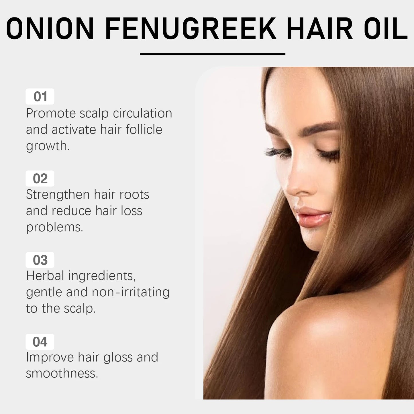 Red Onion Essential Oil Spray for Strong Firm And Moisturized Hair