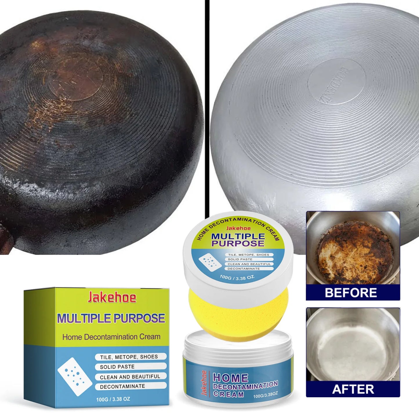 Multi-functional cleaning paste