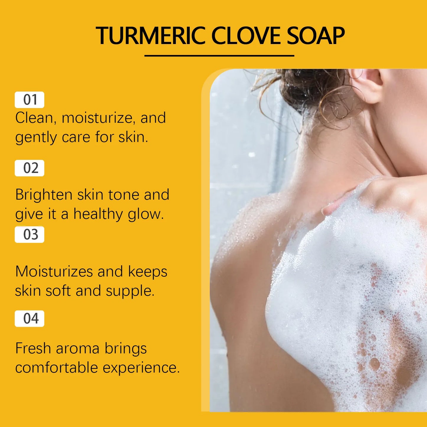 Turmeric Clove Soap Moisturizing Fade Dark Spots