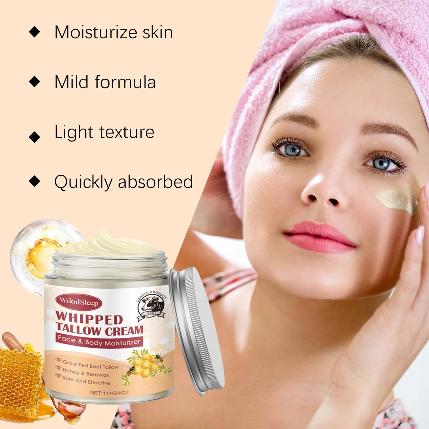 Beef Tallow Face Moisturizing Cream