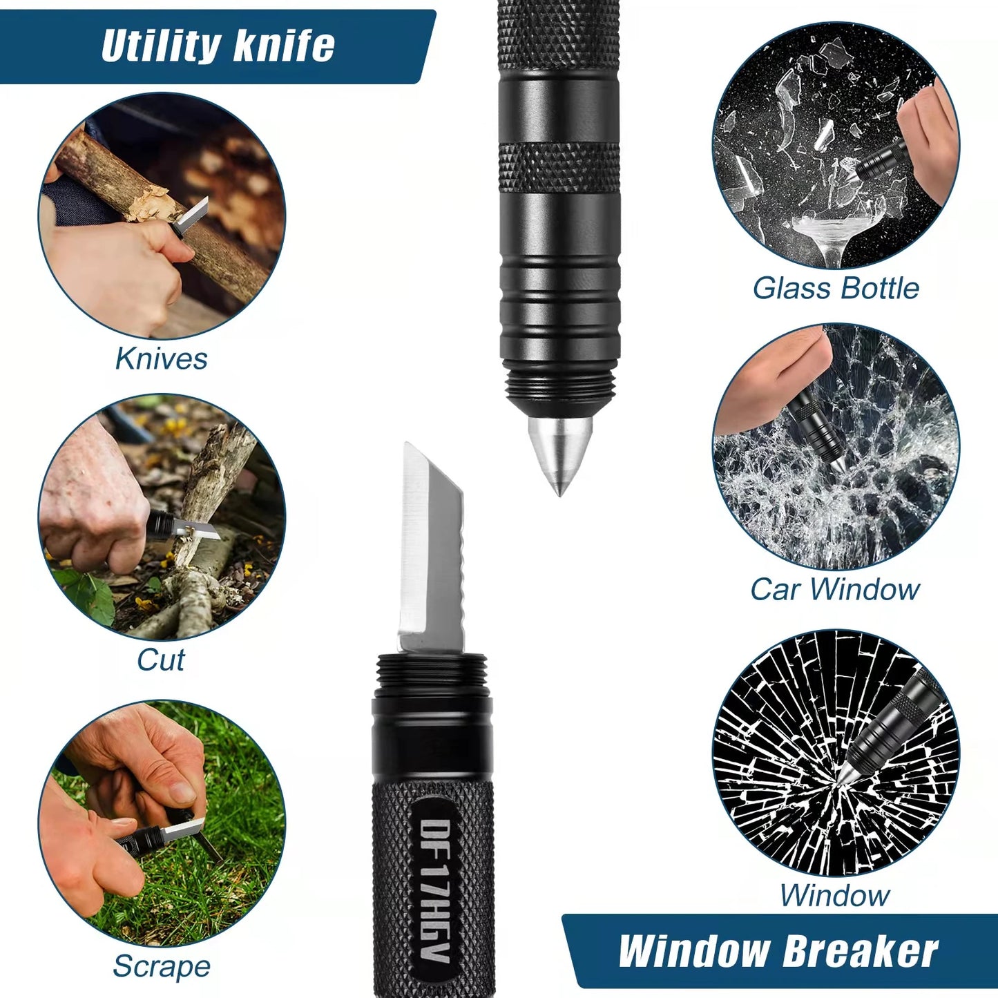 12 in 1 Tactical Pen Multitool