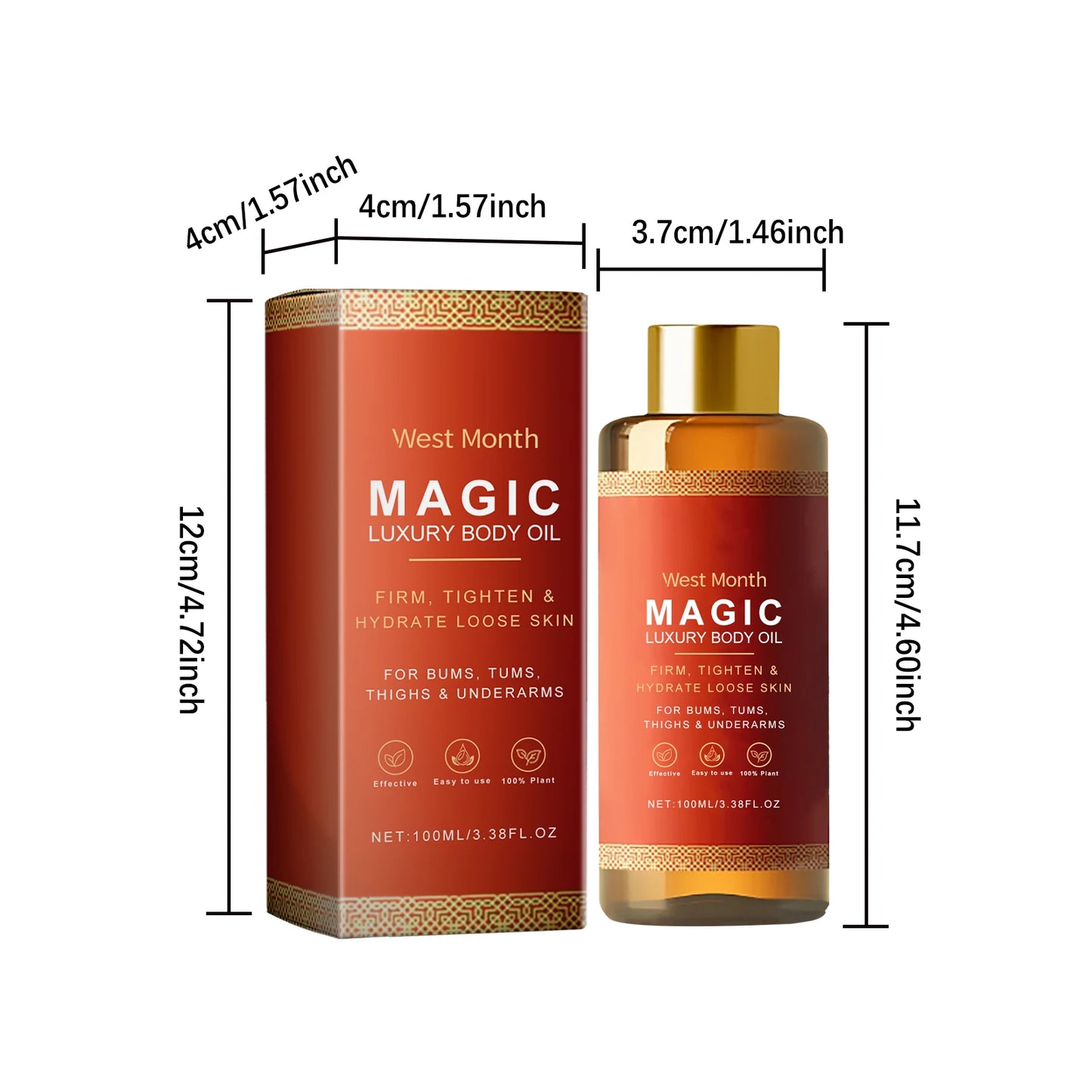 Body Massage Oil Tightening Moisturizing Lifting Firming Brightening