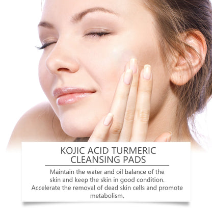 60pcs Kojic Acid Turmeric Exfoliating Pads
