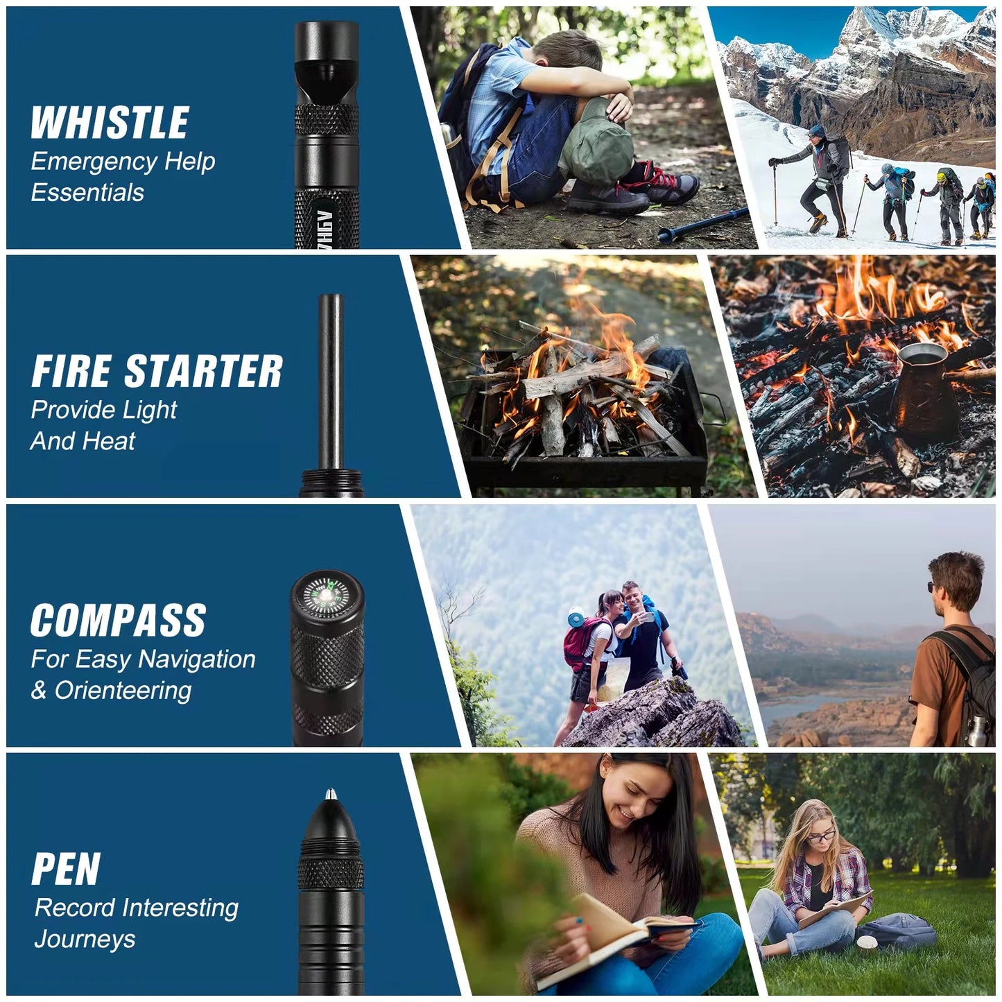12 in 1 Tactical Pen Multitool