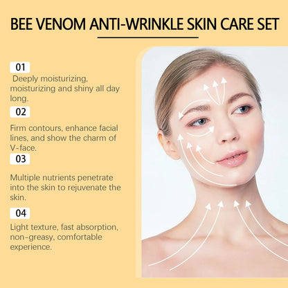 Bee Venom Anti Wrinkle Facial Care Set Moisturizing