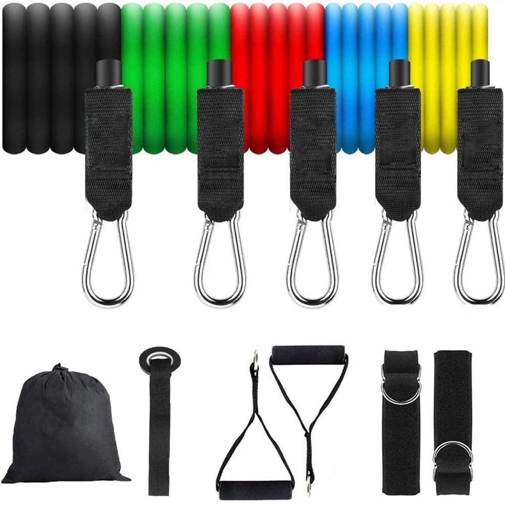 Latex resistance bands 11PCs