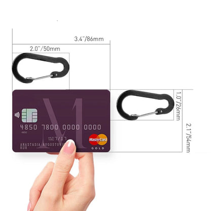6Pcs Multifunctional Mini Carabiner Buckle