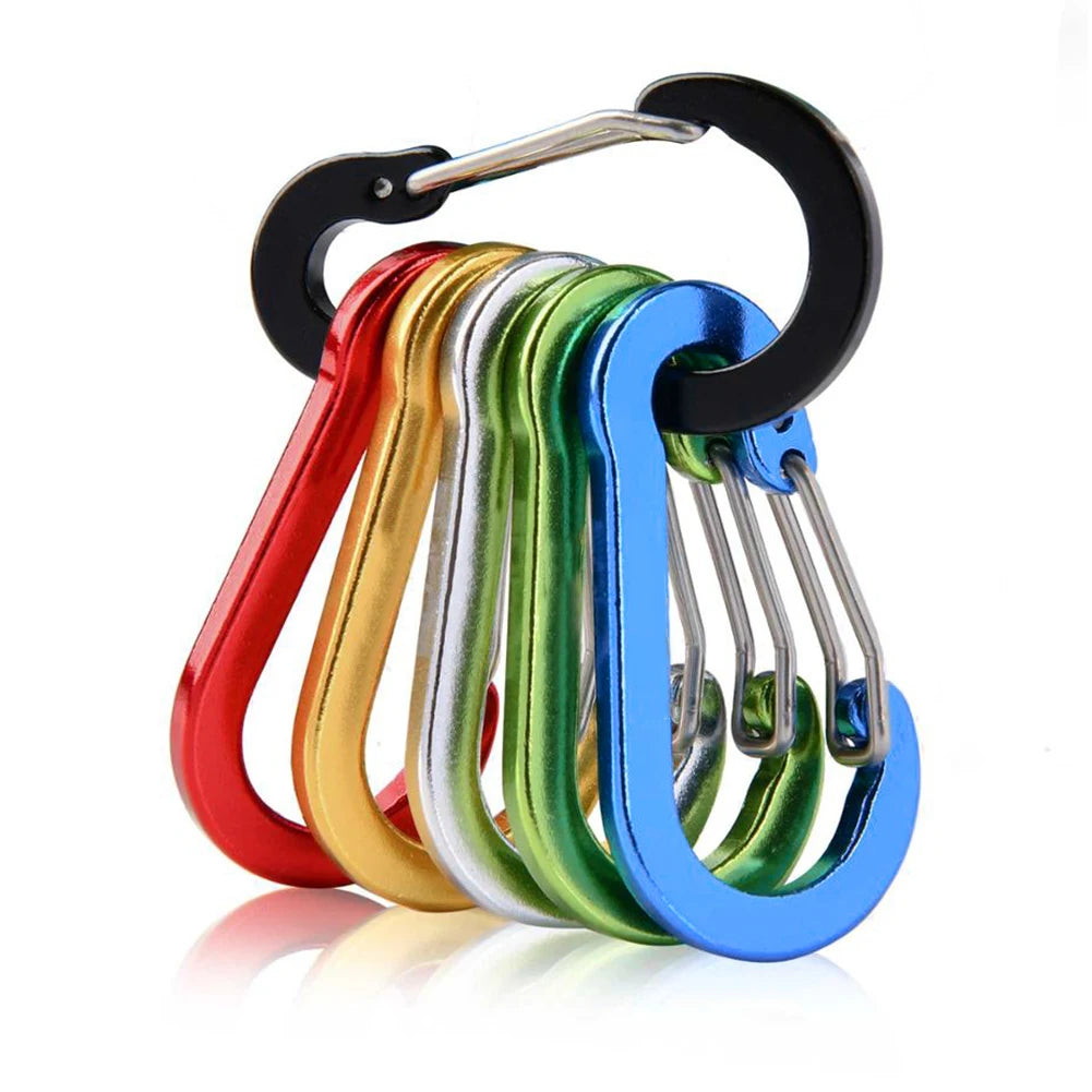 6Pcs Multifunctional Mini Carabiner Buckle