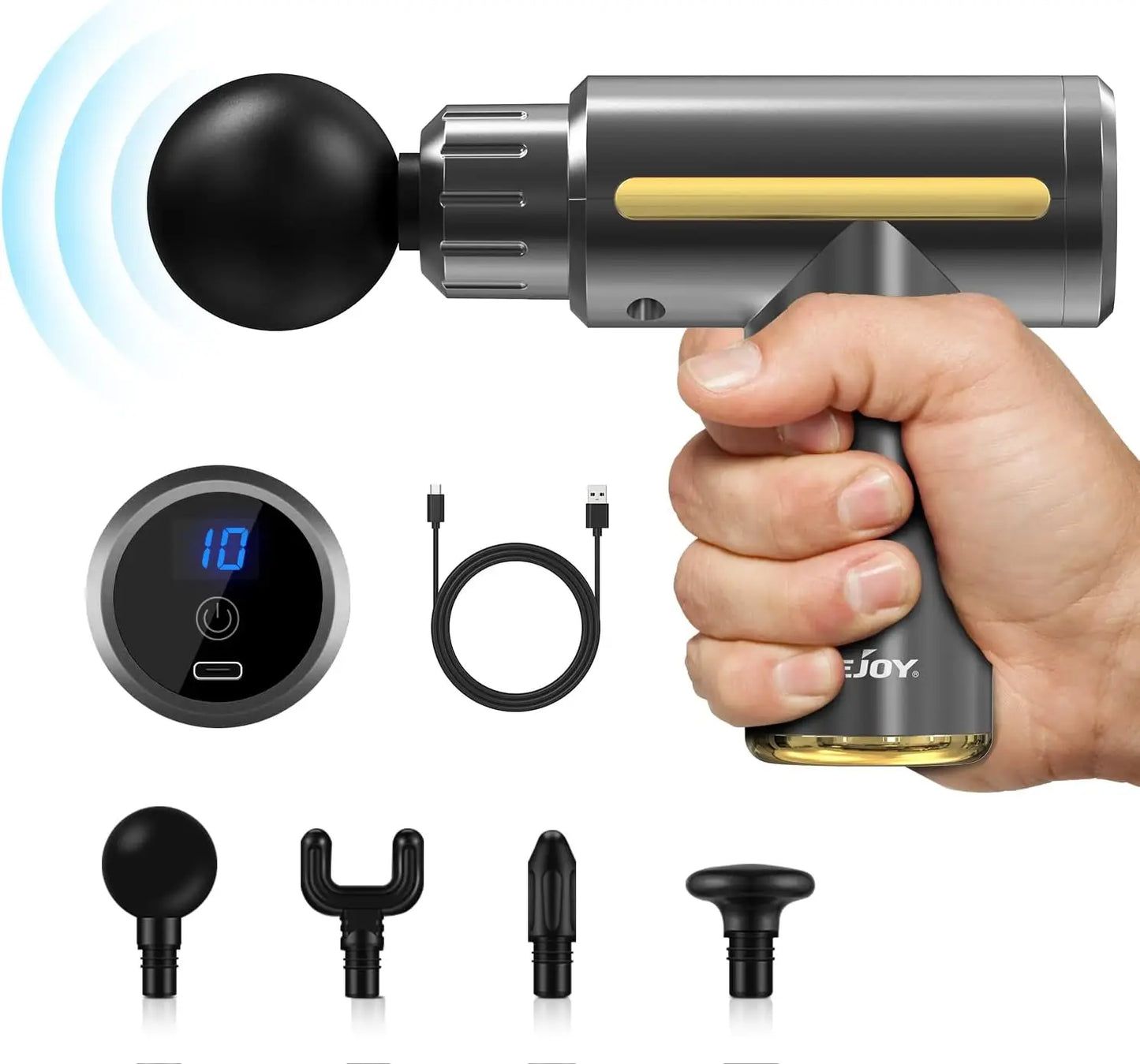 Deep Tissue Massager 10 Speed 4 Heads