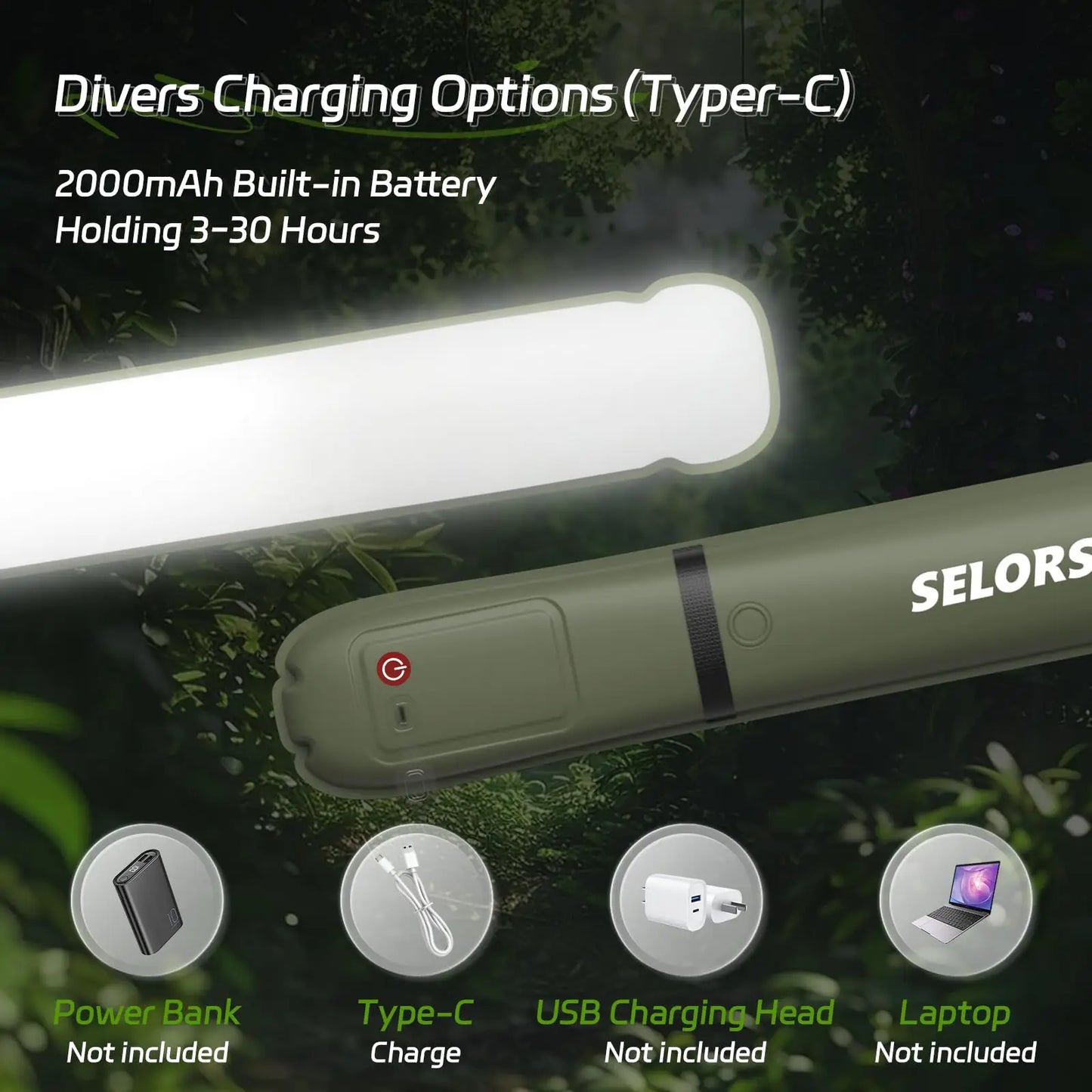 Rechargeable Portable Camping Tent Lamp