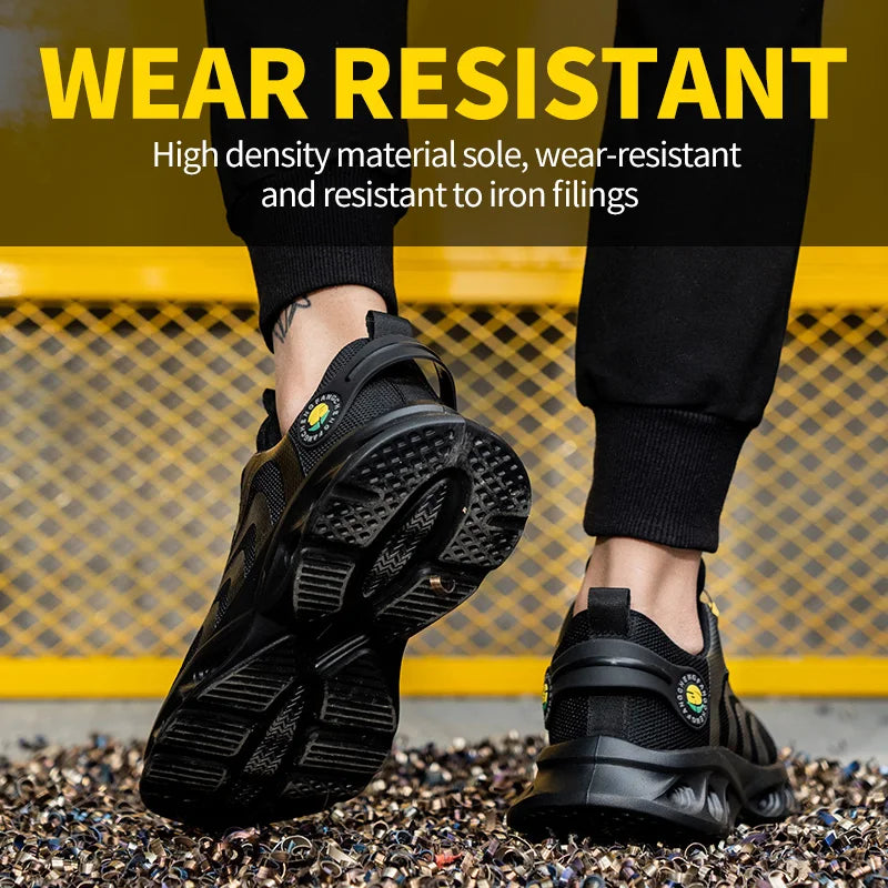 lightweight and comfortable anti-smashing and anti-puncture safety shoes
