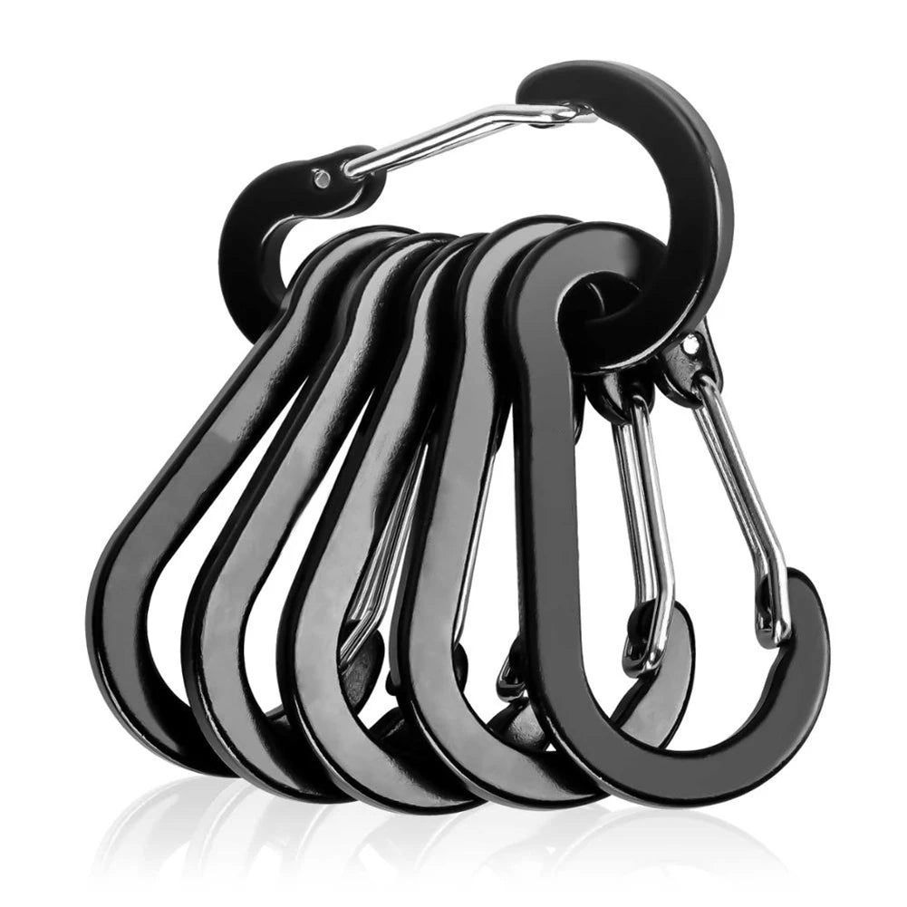 6Pcs Multifunctional Mini Carabiner Buckle