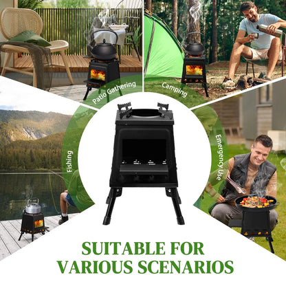 Compact Wood Camping Stove - Lightweight & Portable