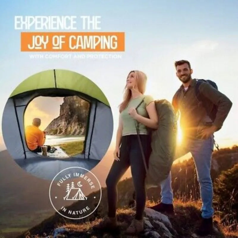 Camping Tent - 4-Person Easy Pop Up Tent