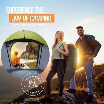 Camping Tent - 4-Person Easy Pop Up Tent