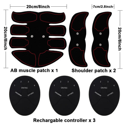 Abdominal Muscle Stimulator, USB Rechargeable