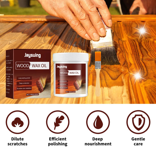 Wood floor wax oil