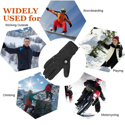 SAVIOR HEAT Heated Skiing Gloves For Men/Women With Rechargeable Battery