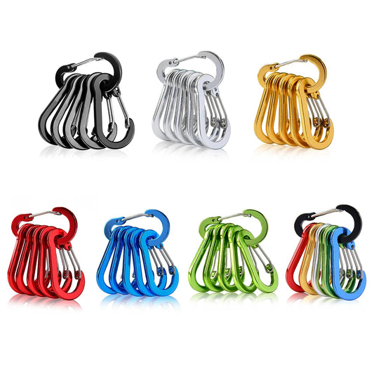 6Pcs Multifunctional Mini Carabiner Buckle
