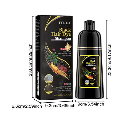 3-in-1 Hair Shampoo Natural Herbal Hair Dye