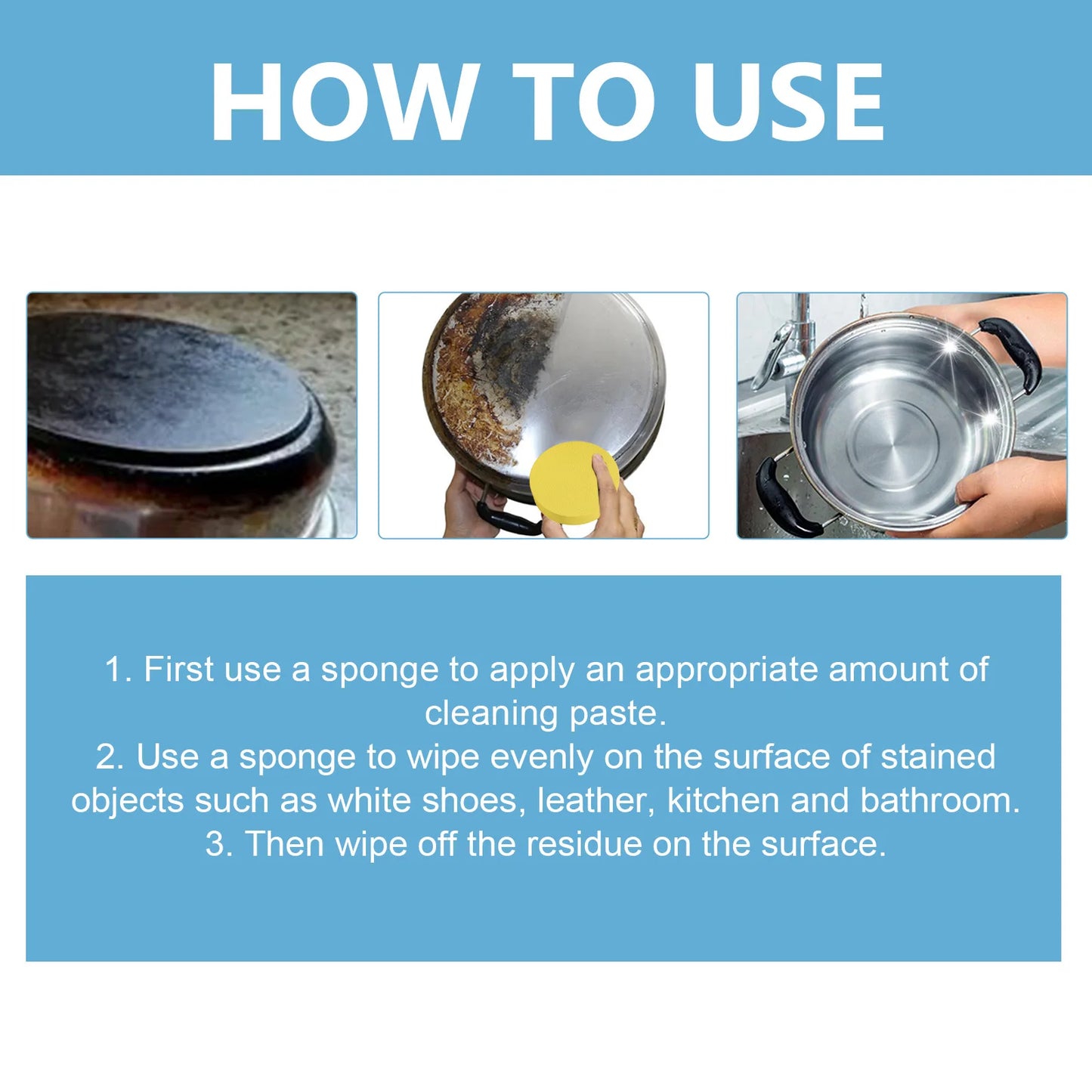 Multi-functional cleaning paste