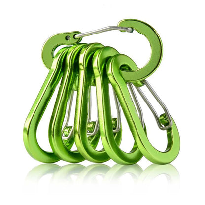 6Pcs Multifunctional Mini Carabiner Buckle