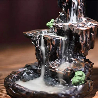 Waterfall Incense Burner Mountain