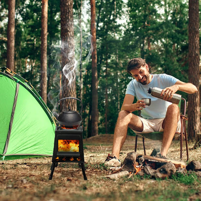 Compact Wood Camping Stove - Lightweight & Portable