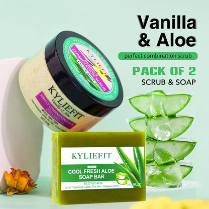 Organic Scrub Set-Reduce Spots, Moisturizing
